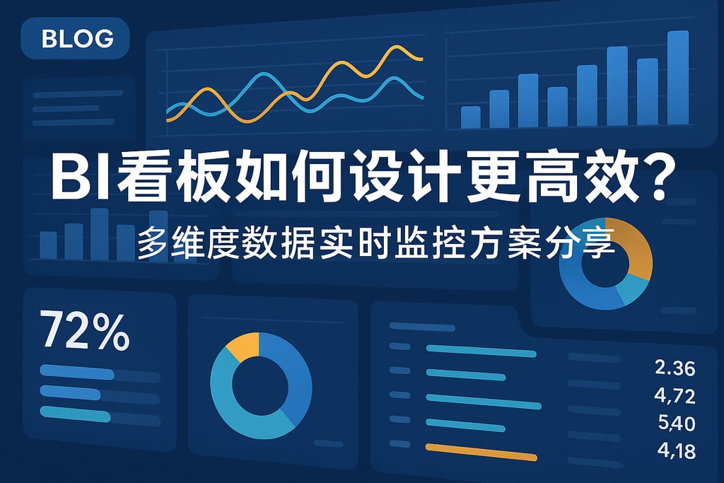 BI看板如何设计更高效？多维度数据实时监控方案分享"